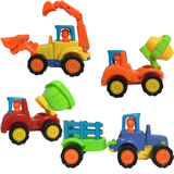惯性车工程车套装益智组合儿童玩具小汽车过家家惯性回力车玩具车