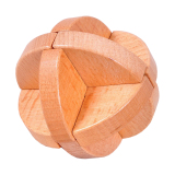 孔明锁鲁班锁榉木 鲁班球 古典成人儿童益智玩具解锁木制精品