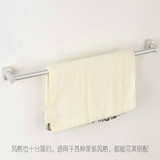 免打孔小号太空铝毛巾架30-55-80-100cm单毛巾挂杆卫生间浴室用品