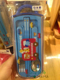 现货！日本直邮mikihouse儿童餐具套装 宝宝勺子叉子筷子携带方便