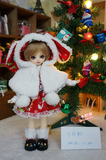【订制】圣诞套装6点bjd1/6分娃娃衣服可儿OB27珍妮小布KIKIPOP
