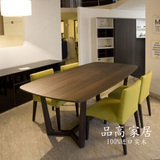 北欧实木餐桌椅组合小户型宜家简约现代长方形吃饭桌餐台日式家具