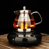 电磁炉专用玻璃茶壶煮茶壶 不锈钢过滤泡茶壶 电茶壶电磁炉养生壶