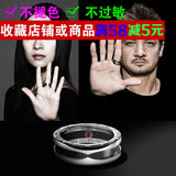 正品代购慈善款小红人戒指特别版玫瑰金18K圆弧单圈环黑陶瓷指环