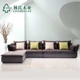 热卖林氏木业现代简约布艺沙发时尚创意客厅小户型沙发可拆洗组合