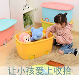 儿童玩具收纳箱整理柜宝宝宝贝婴儿衣物放衣服柜子塑料储物盒装轮