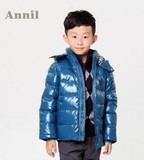 安奈儿童装冬装 男童羽绒服短款 儿童加厚保暖羽绒外套 AB245172