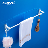 心力新款 毛巾杆 卫浴挂件 太空铝单杆双杆 卫生间毛巾架加厚定制