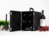 新款豪华红酒盒六支皮盒包装盒双只装红酒的礼盒冰酒红酒盒子批发