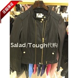 Salad香港潮牌专柜正品代购女士羊皮29254女款修身短款真皮皮衣