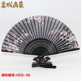 特价中国风折叠真丝女扇女士折扇日式工艺礼品 创意古典小竹扇子