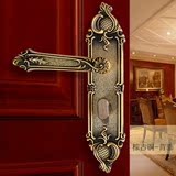 顶固欧式室内实木复古纯铜房门锁豪华卧室机械门锁正品特价包邮