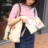 帆布包新款韩版潮流时尚女包单肩包大包包布包手提包学生购物袋