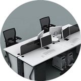 办公家具公司职员办公电脑桌椅简约屏风工位2 4 6人位组合员工桌