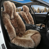 冬季狐狸毛羊毛保暖汽车坐垫凯美瑞宝马3系5系名图帕萨特毛绒座垫