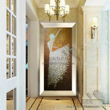 欧式高档油画客厅玄关装饰画挂画纯手绘装饰抽象现代装饰画芭蕾舞