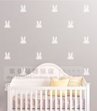 北欧童品独家定制ins 小兔子米菲图案墙贴纸儿童房地中海装饰 B55