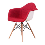 软包沙发扶手椅 时尚简约现代休闲餐椅 创意家具 设计师椅子