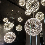 现代客厅LED吊灯创意个性餐厅灯moooi火花球吊灯创意烟花满天星空