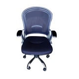 办公室会客椅工作专用椅旋转升降椅固定扶手家用网布椅子