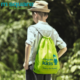 M Square儿童抽绳背包双肩包 旅游出行折叠包书包收纳袋束口袋