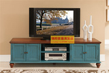 新年特价美式田园地中海风格实木电视柜地柜客厅柜储物电视柜