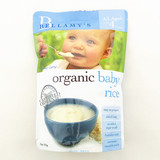 澳洲Bellamy's贝拉米婴儿有机大米米粉米糊儿童辅食125g含铁4M+