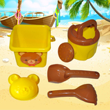 儿童沙滩玩具车套装桶宝宝玩沙挖沙漏大黄鸭戏水洗澡玩具