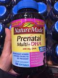 海绵宝宝美国代购 现货 Nature Made Prenatal DHA 孕妇维生素