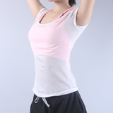 健身中心 夏季女子超薄速干运动t恤 跑步健身瑜伽修身透气短袖T06
