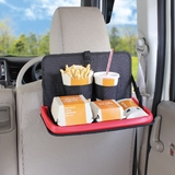 米奇 汽车用品可折叠托餐台餐盘餐桌子车载水杯置物架椅背饮料架