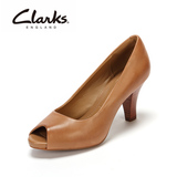 clarks正装女鞋Florine Portia  鱼嘴浅口高跟鞋 单鞋凉鞋