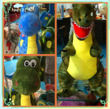 大号霸王龙公仔侏罗纪世界恐龙毛绒玩具可爱创意玩偶儿童座椅礼物