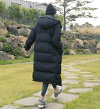 2015冬季新款韩版BF男友外套超长超暖和加厚白鹅绒女艺人羽绒服
