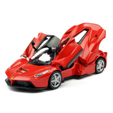 凯迪威1:32法拉利超级跑车模声光版合金汽车模型儿童玩具仿真小车