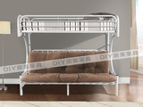 特价家具床高架床铁艺子母床白色铁床成人上下床双层床折叠沙发床