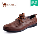 Camel骆驼男鞋 正品夏季新款男士休闲凉鞋真皮透气男凉鞋A2263004
