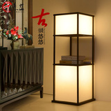 新中式铁艺落地灯长方形置物客厅现代简约书房卧室床头创意立灯具