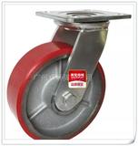 4寸5寸6寸8寸铁芯PU脚轮超重型万向轮 工业轮 轮子载重500公斤