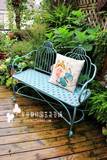 法式乡村做旧复古个性铁艺小鸟双人花园椅庭院露台户外公园休闲椅