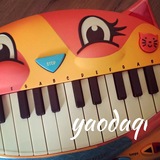 美国B.Toys大嘴猫儿童音乐钢琴玩具宝宝益智玩具琴早教电子琴
