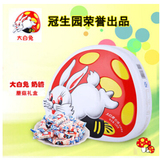 上海特产大白兔328g原味奶糖 铁盒蘑菇兔圣诞节糖果礼盒 满额包邮