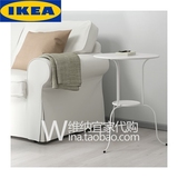 宜家IKEA代购林德维实用百搭床边桌白金属简约北欧现代储物床头柜