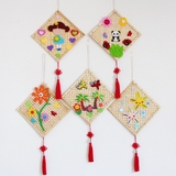幼儿园吊饰挂饰韩国创意竹编制品装饰商场家居天花板空中布置材料