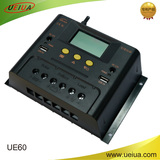 48V60A控制器DC USB带LCD背光太阳能控制器，PWM光伏智能型控制器
