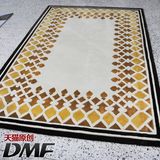 DMF 纯手工定制客厅地毯 加厚简约时尚卧室茶几垫样板房地毯定制