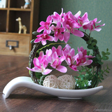 假花盆栽摆设欧式仿真花艺套装室内装饰干花瓶玄关餐桌小盆景摆件