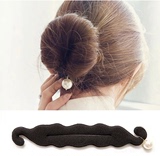 韩国正品升级版花苞丸子头珍珠盘发器日韩实用头发饰卷发工具