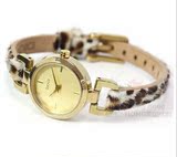 #正品代购#DKNY秀气女士腕表 豹纹+金色 小巧表盘24mm手表
