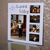创意组合照片墙相框16寸7寸免费修片影楼宝宝冲印照片含包邮